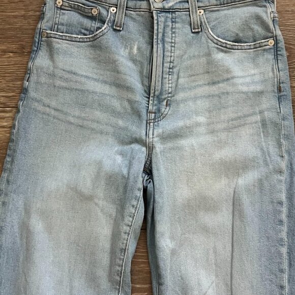 Madewell The Perfect Vintage Straight Leg Blue Denim Jeans Size 27 - Picture 2 of 15